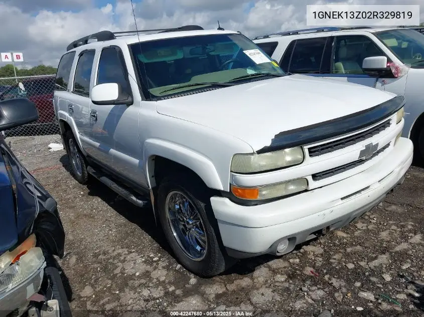 2002 Chevrolet Tahoe Z71 VIN: 1GNEK13Z02R329819 Lot: 42247680