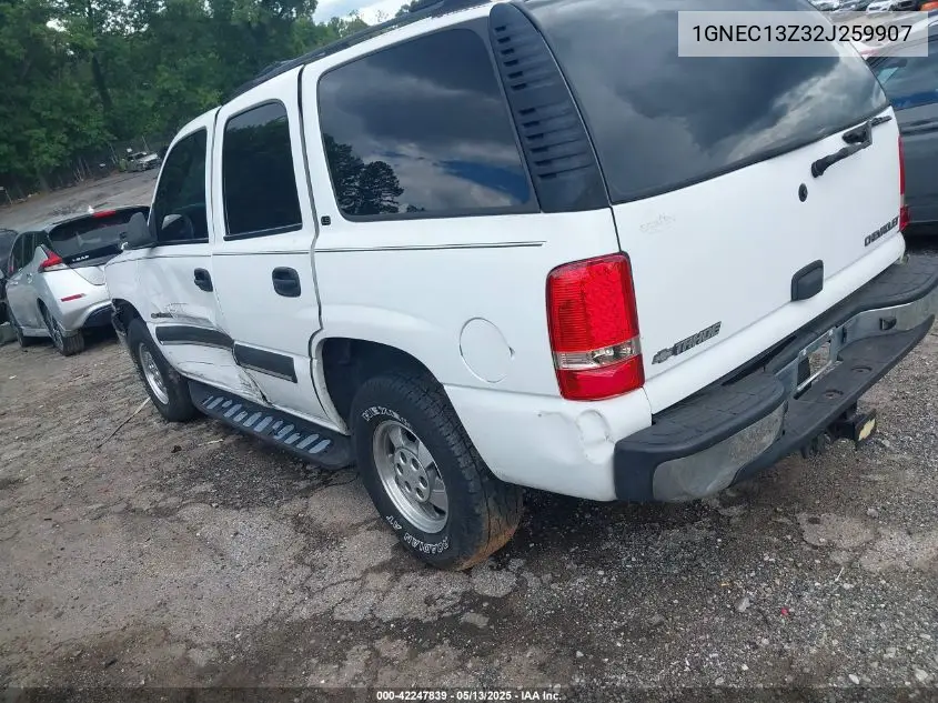 2002 Chevrolet Tahoe Ls VIN: 1GNEC13Z32J259907 Lot: 42247839