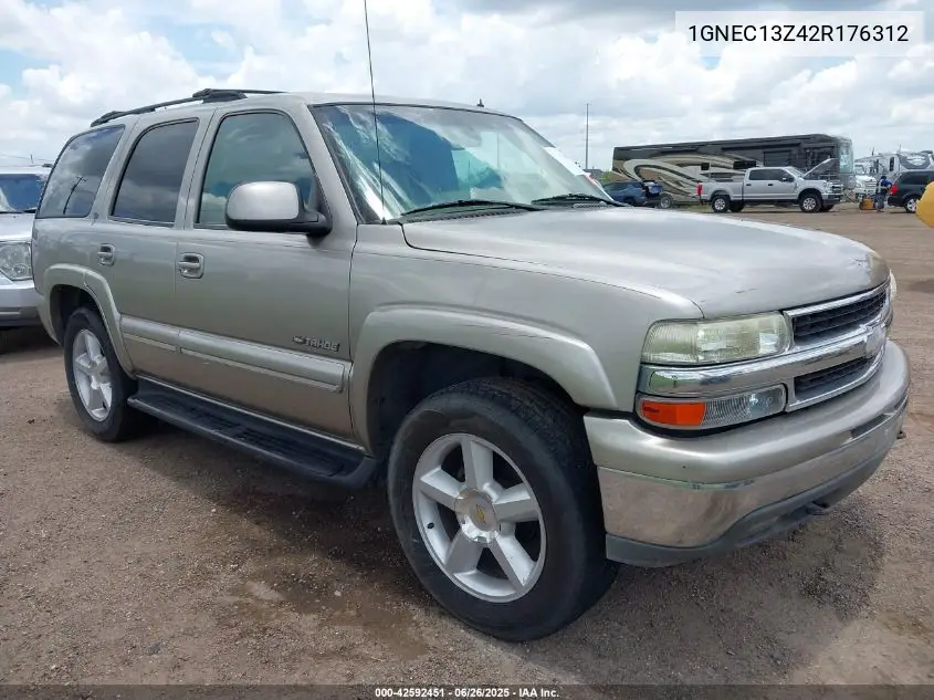 2002 Chevrolet Tahoe Lt VIN: 1GNEC13Z42R176312 Lot: 42592451