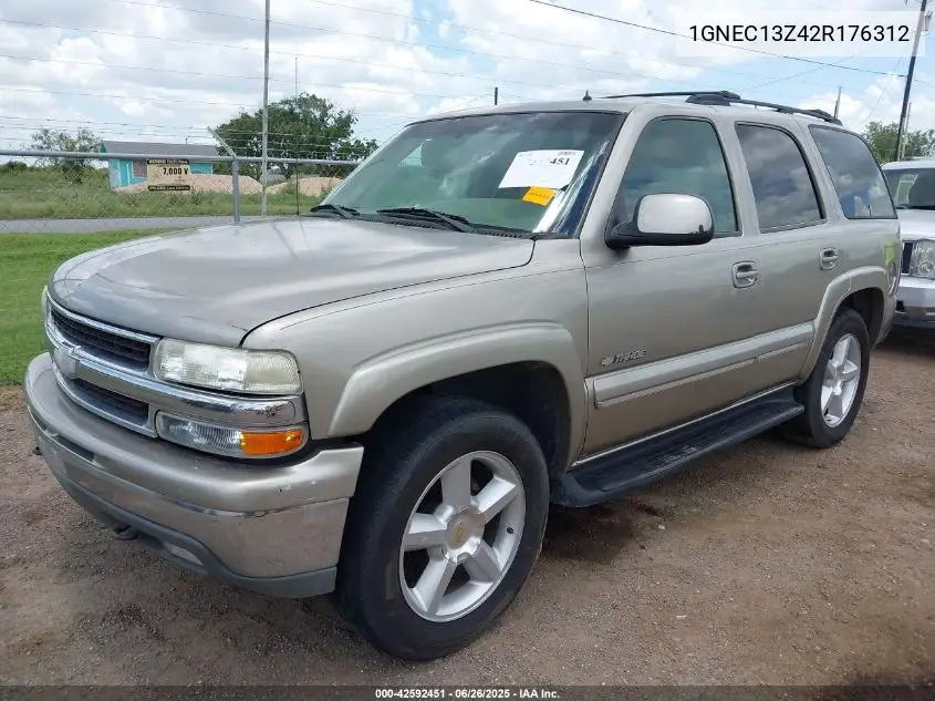 2002 Chevrolet Tahoe Lt VIN: 1GNEC13Z42R176312 Lot: 42592451