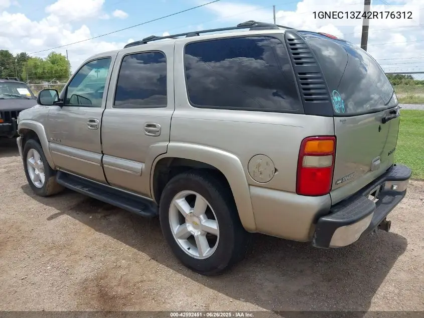 2002 Chevrolet Tahoe Lt VIN: 1GNEC13Z42R176312 Lot: 42592451