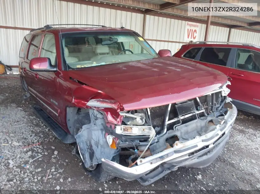 2002 Chevrolet Tahoe Lt VIN: 1GNEK13ZX2R324286 Lot: 42618897