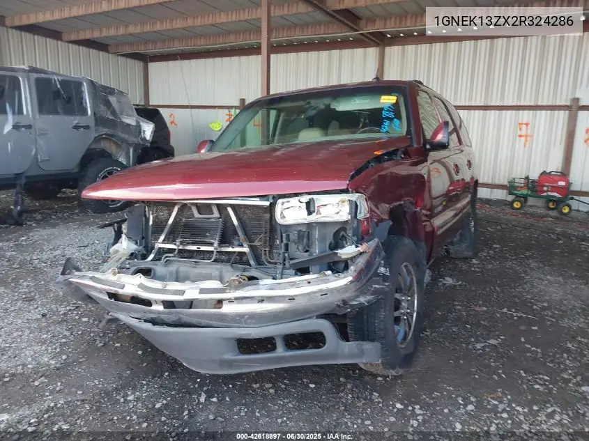 2002 Chevrolet Tahoe Lt VIN: 1GNEK13ZX2R324286 Lot: 42618897