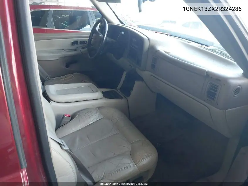 2002 Chevrolet Tahoe Lt VIN: 1GNEK13ZX2R324286 Lot: 42618897