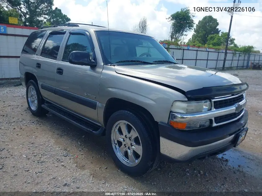 1GNEC13V42R226106 2002 Chevrolet Tahoe Ls