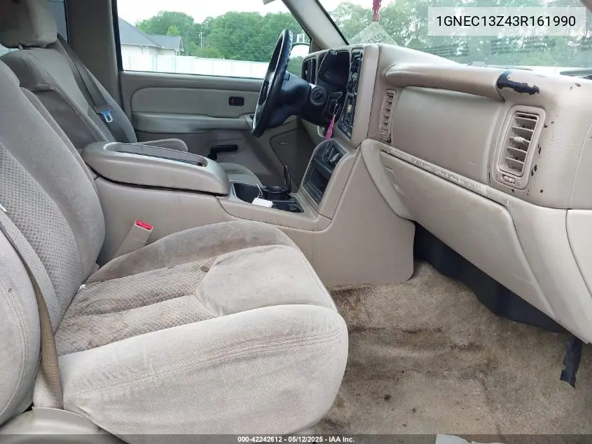 2003 Chevrolet Tahoe Ls VIN: 1GNEC13Z43R161990 Lot: 42242612