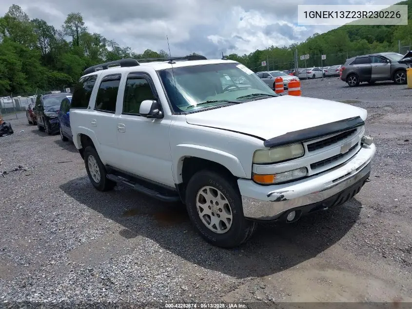 2003 Chevrolet Tahoe Z71 VIN: 1GNEK13Z23R230226 Lot: 42252874