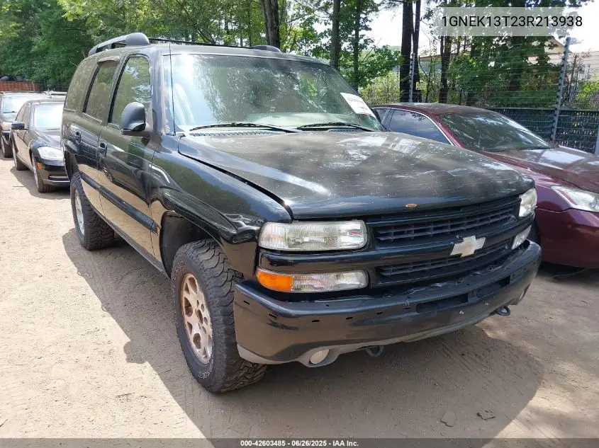 2003 Chevrolet Tahoe Z71 VIN: 1GNEK13T23R213938 Lot: 42603485