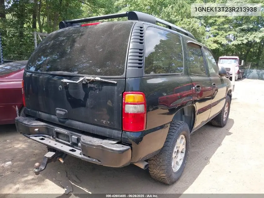 2003 Chevrolet Tahoe Z71 VIN: 1GNEK13T23R213938 Lot: 42603485