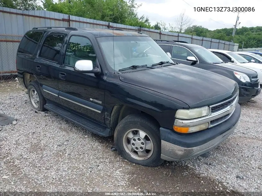 2003 Chevrolet Tahoe Lt VIN: 1GNEC13Z73J300086 Lot: 42631182