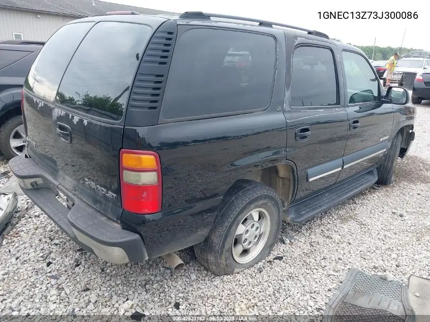 2003 Chevrolet Tahoe Lt VIN: 1GNEC13Z73J300086 Lot: 42631182