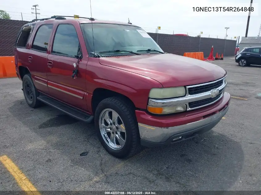 2004 Chevrolet Tahoe Lt VIN: 1GNEC13T54R264848 Lot: 42237186