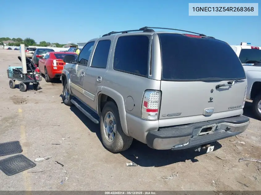 2004 Chevrolet Tahoe Lt VIN: 1GNEC13Z54R268368 Lot: 42245314