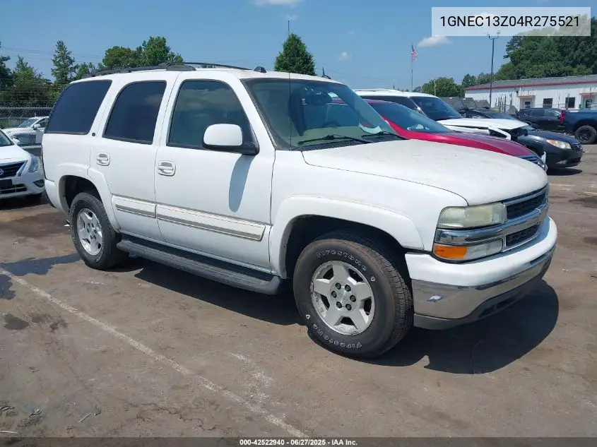 2004 Chevrolet Tahoe Lt VIN: 1GNEC13Z04R275521 Lot: 42522940