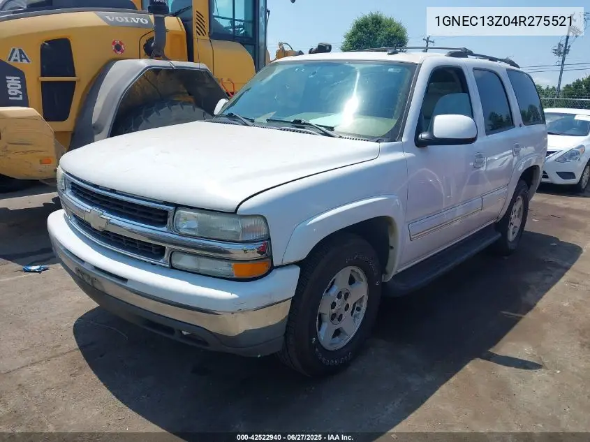 2004 Chevrolet Tahoe Lt VIN: 1GNEC13Z04R275521 Lot: 42522940