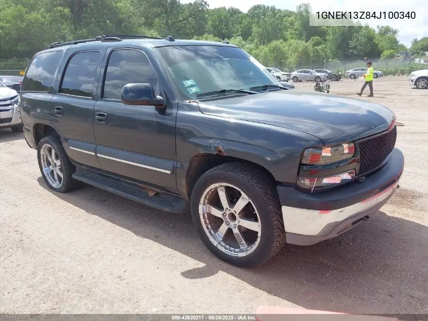 2004 Chevrolet Tahoe Lt VIN: 1GNEK13Z84J100340 Lot: 42620217