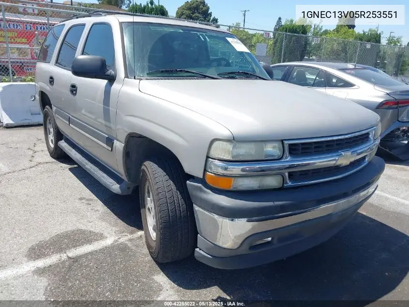 2005 Chevrolet Tahoe Ls VIN: 1GNEC13V05R253551 Lot: 42255022