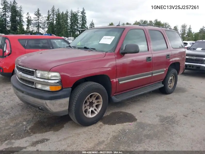 2005 Chevrolet Tahoe Ls VIN: 1GNEC13V25J257261 Lot: 42616082