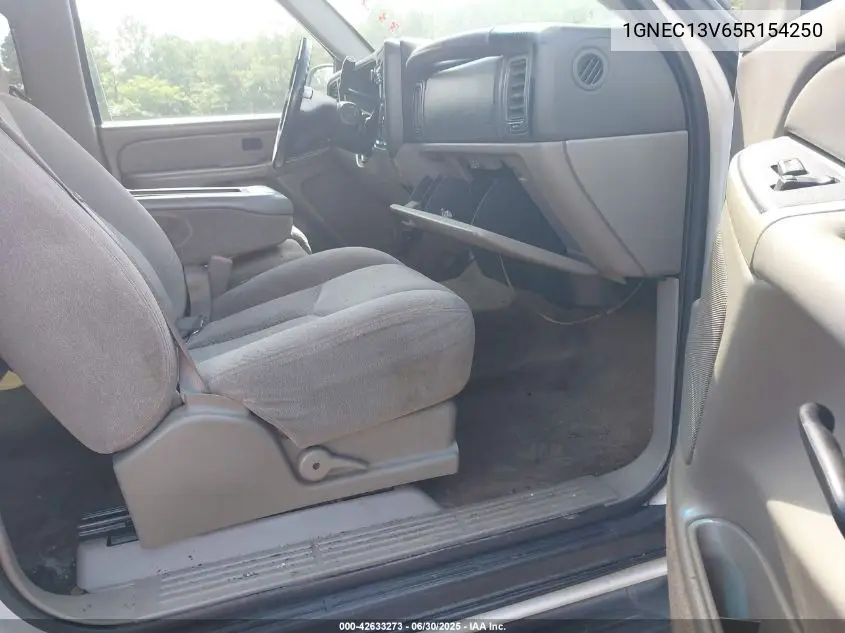 2005 Chevrolet Tahoe Ls VIN: 1GNEC13V65R154250 Lot: 42633273