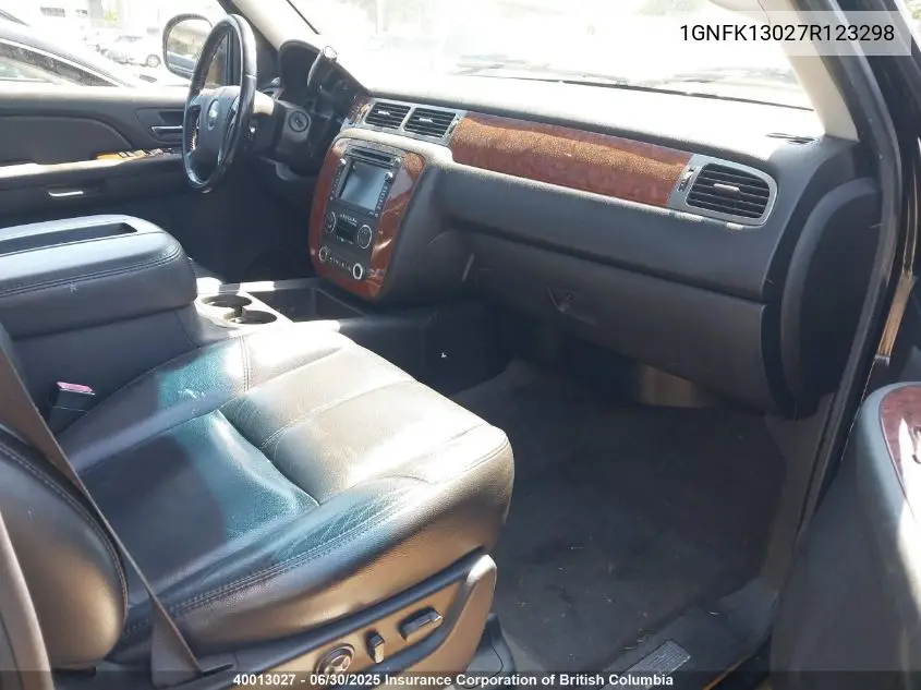 2007 Chevrolet Tahoe VIN: 1GNFK13027R123298 Lot: 40013027