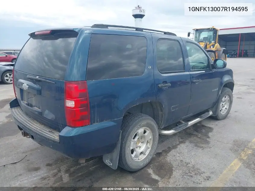 2007 Chevrolet Tahoe Lt VIN: 1GNFK13007R194595 Lot: 42612165