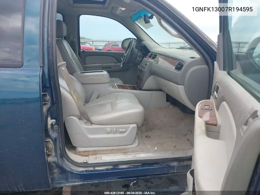 2007 Chevrolet Tahoe Lt VIN: 1GNFK13007R194595 Lot: 42612165