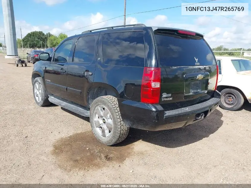 2007 Chevrolet Tahoe Lt VIN: 1GNFC13J47R265769 Lot: 42613466