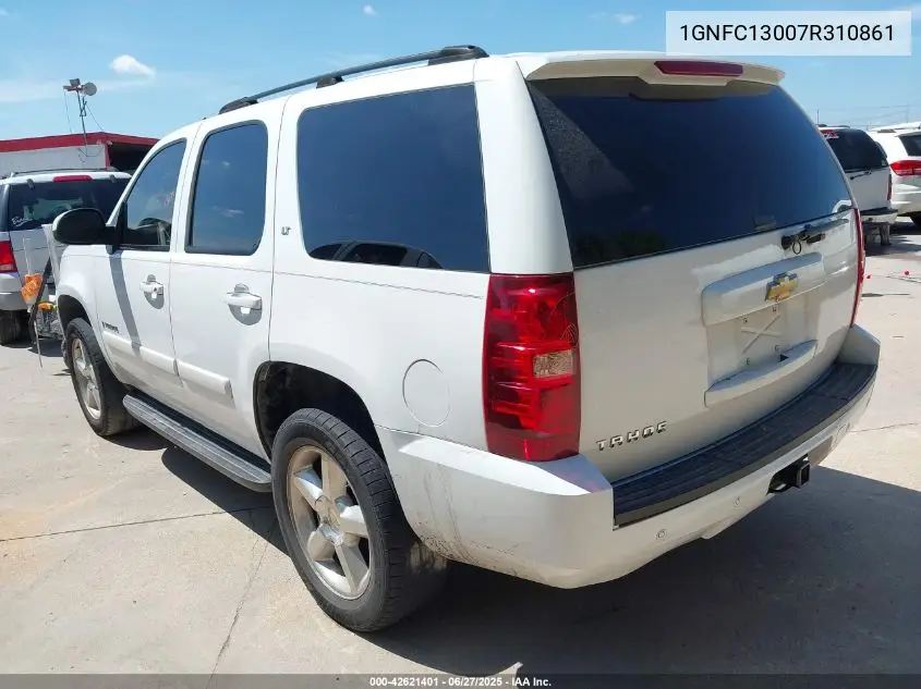 2007 Chevrolet Tahoe Lt VIN: 1GNFC13007R310861 Lot: 42621401