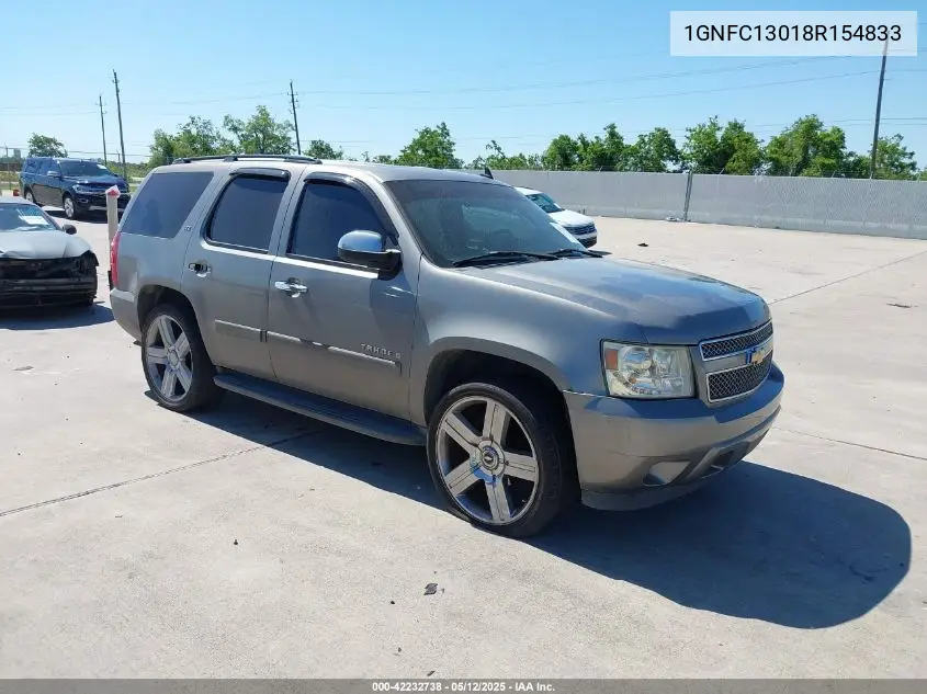 2008 Chevrolet Tahoe Ltz VIN: 1GNFC13018R154833 Lot: 42232738