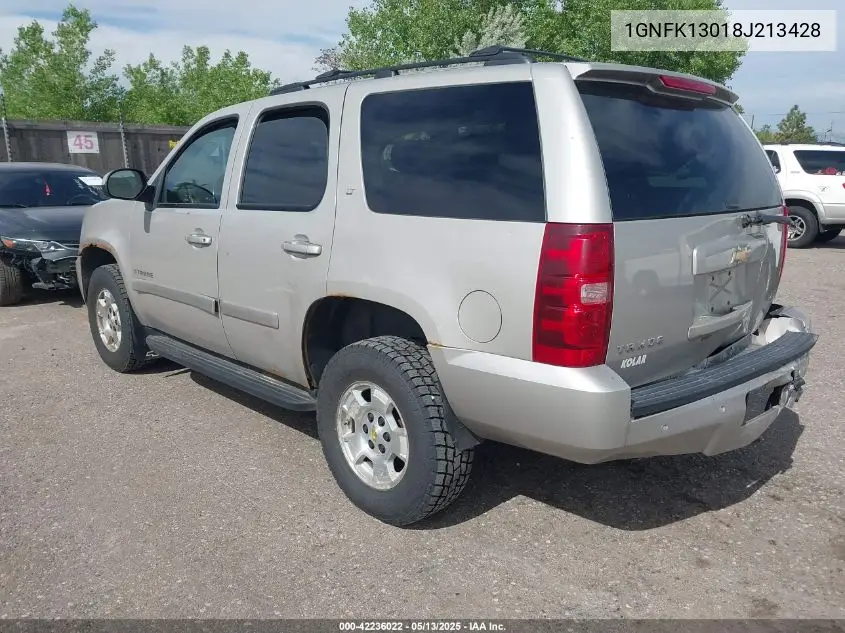 2008 Chevrolet Tahoe Lt VIN: 1GNFK13018J213428 Lot: 42236022