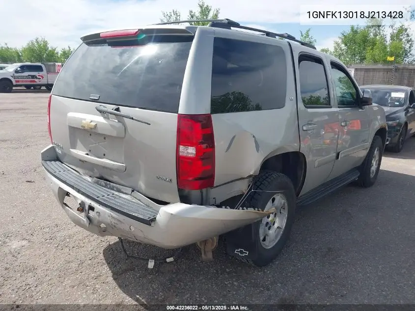 2008 Chevrolet Tahoe Lt VIN: 1GNFK13018J213428 Lot: 42236022