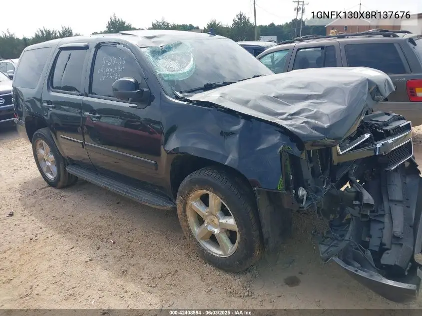 2008 Chevrolet Tahoe Lt VIN: 1GNFK130X8R137676 Lot: 42408594