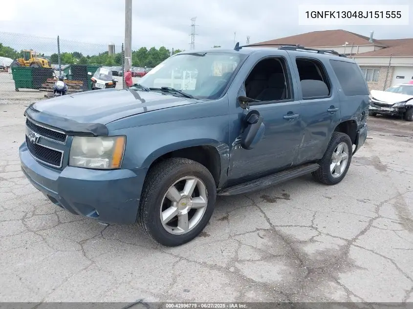 2008 Chevrolet Tahoe Lt VIN: 1GNFK13048J151555 Lot: 42596779
