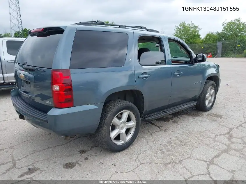 2008 Chevrolet Tahoe Lt VIN: 1GNFK13048J151555 Lot: 42596779