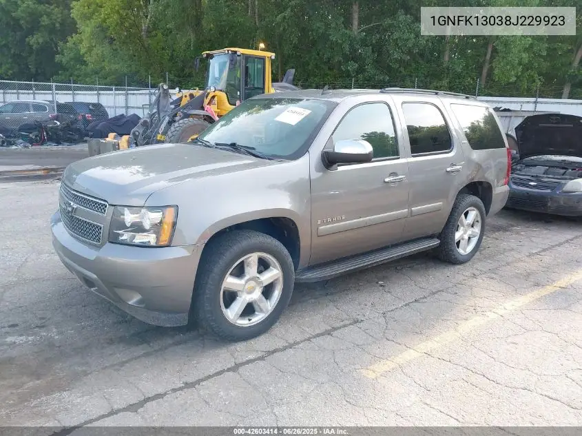 2008 Chevrolet Tahoe Lt VIN: 1GNFK13038J229923 Lot: 42603414