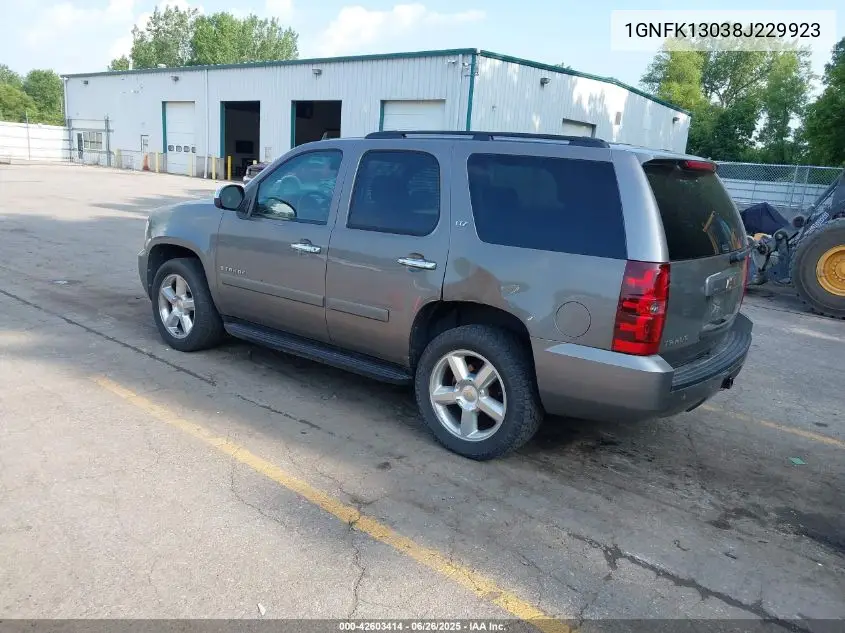 2008 Chevrolet Tahoe Lt VIN: 1GNFK13038J229923 Lot: 42603414