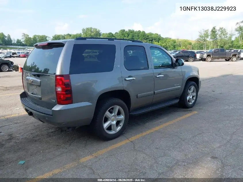 2008 Chevrolet Tahoe Lt VIN: 1GNFK13038J229923 Lot: 42603414