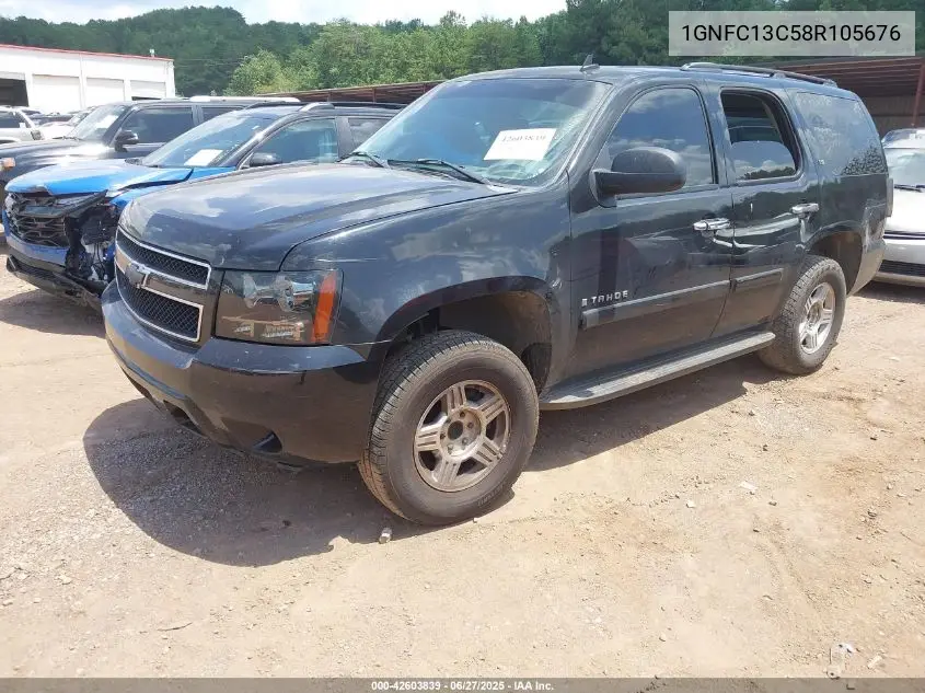 2008 Chevrolet Tahoe Ls VIN: 1GNFC13C58R105676 Lot: 42603839