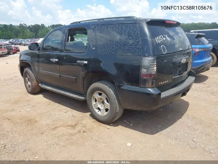 2008 Chevrolet Tahoe Ls VIN: 1GNFC13C58R105676 Lot: 42603839