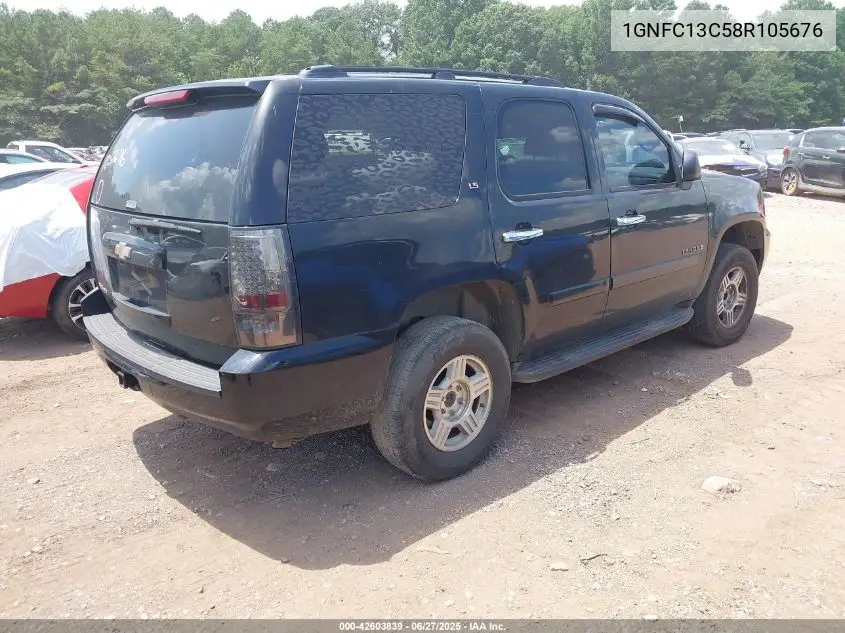 2008 Chevrolet Tahoe Ls VIN: 1GNFC13C58R105676 Lot: 42603839