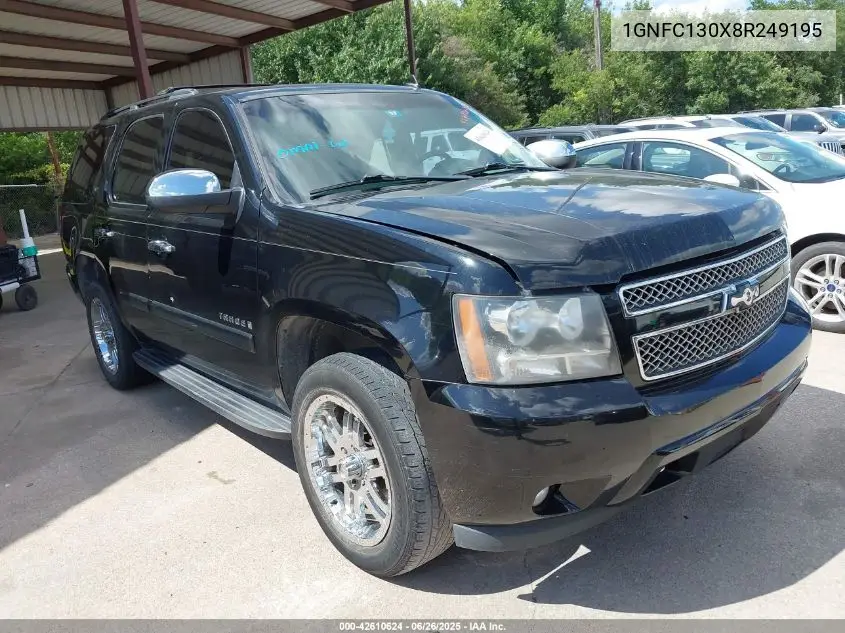 2008 Chevrolet Tahoe Ltz VIN: 1GNFC130X8R249195 Lot: 42610624