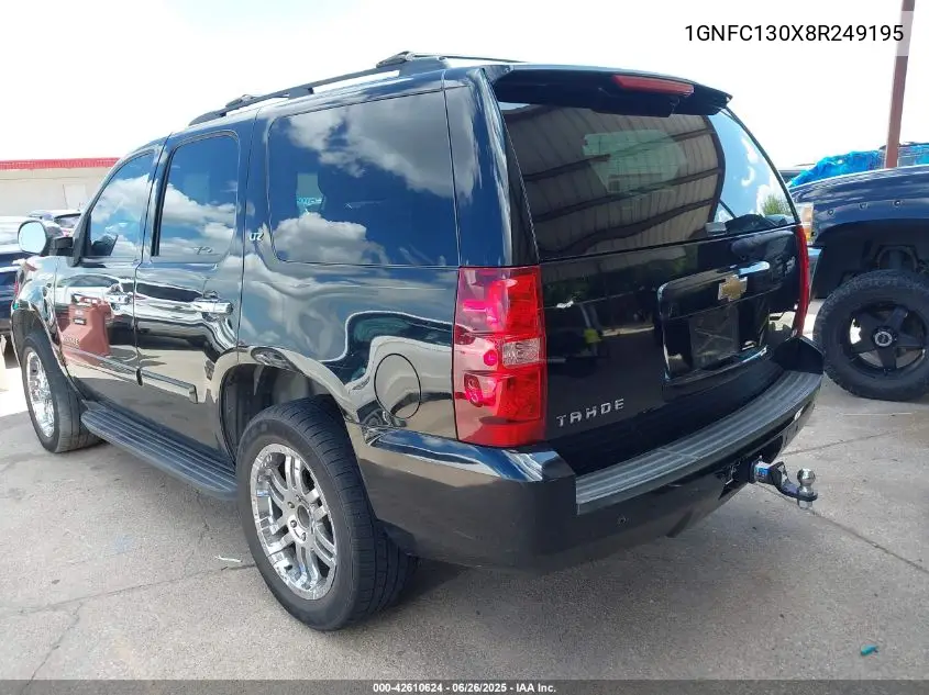 2008 Chevrolet Tahoe Ltz VIN: 1GNFC130X8R249195 Lot: 42610624