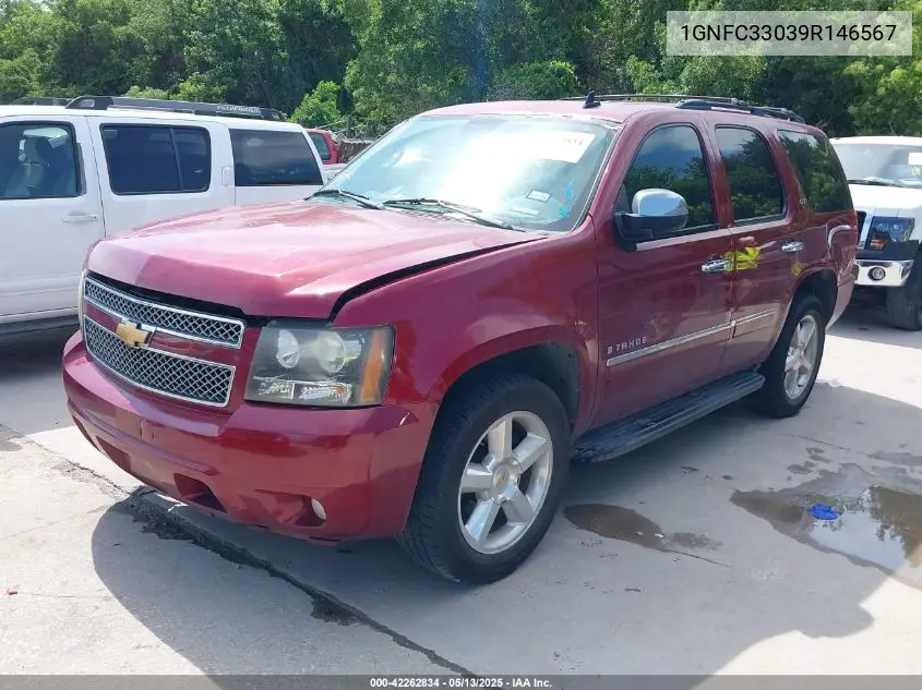 2009 Chevrolet Tahoe Ltz VIN: 1GNFC33039R146567 Lot: 42262834