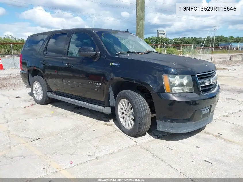 2009 Chevrolet Tahoe Hybrid VIN: 1GNFC13529R118646 Lot: 42262914