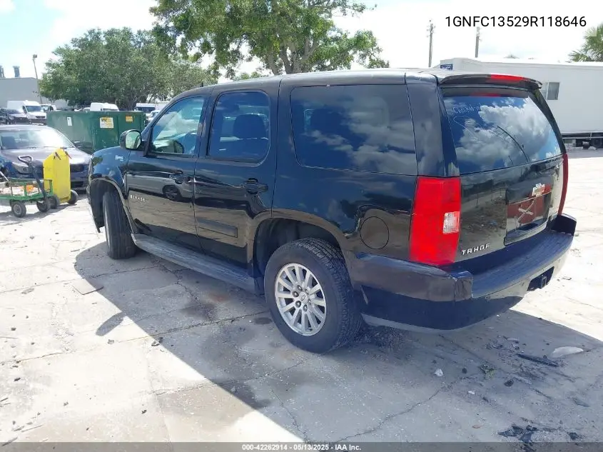 2009 Chevrolet Tahoe Hybrid VIN: 1GNFC13529R118646 Lot: 42262914