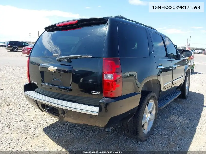 2009 Chevrolet Tahoe Ltz VIN: 1GNFK33039R171598 Lot: 42598512
