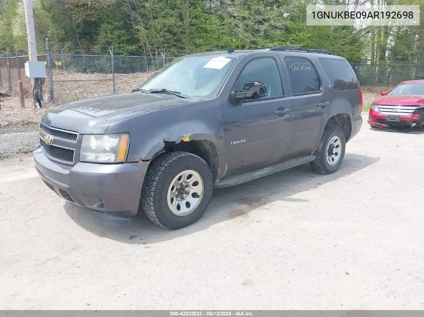 2010 Chevrolet Tahoe Lt VIN: 1GNUKBE09AR192698 Lot: 42232522