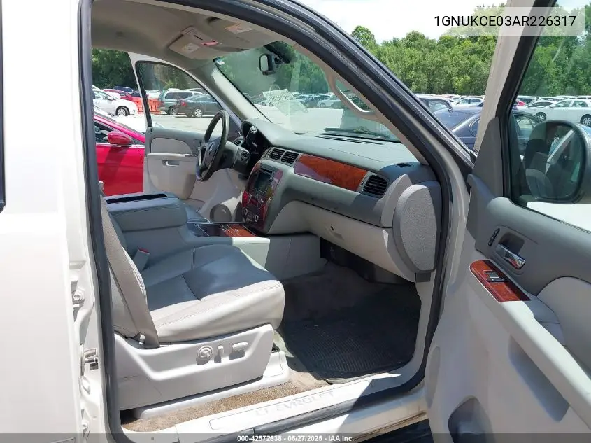 2010 Chevrolet Tahoe Ltz VIN: 1GNUKCE03AR226317 Lot: 42572638