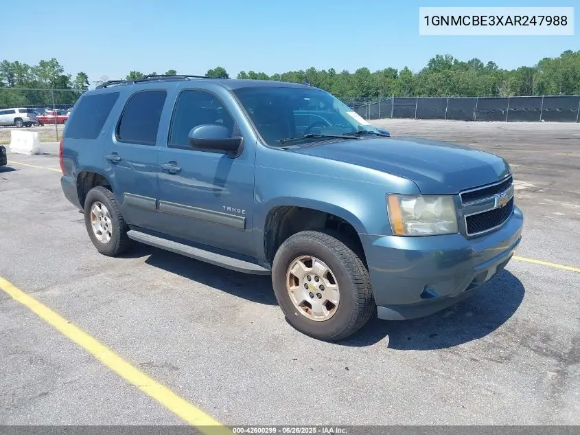2010 Chevrolet Tahoe Lt VIN: 1GNMCBE3XAR247988 Lot: 42600299