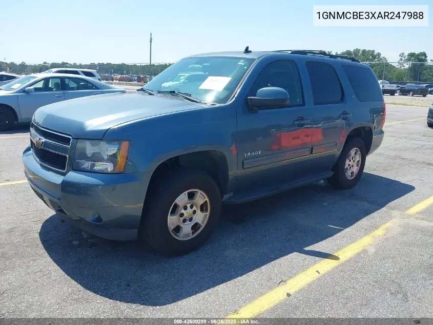 2010 Chevrolet Tahoe Lt VIN: 1GNMCBE3XAR247988 Lot: 42600299